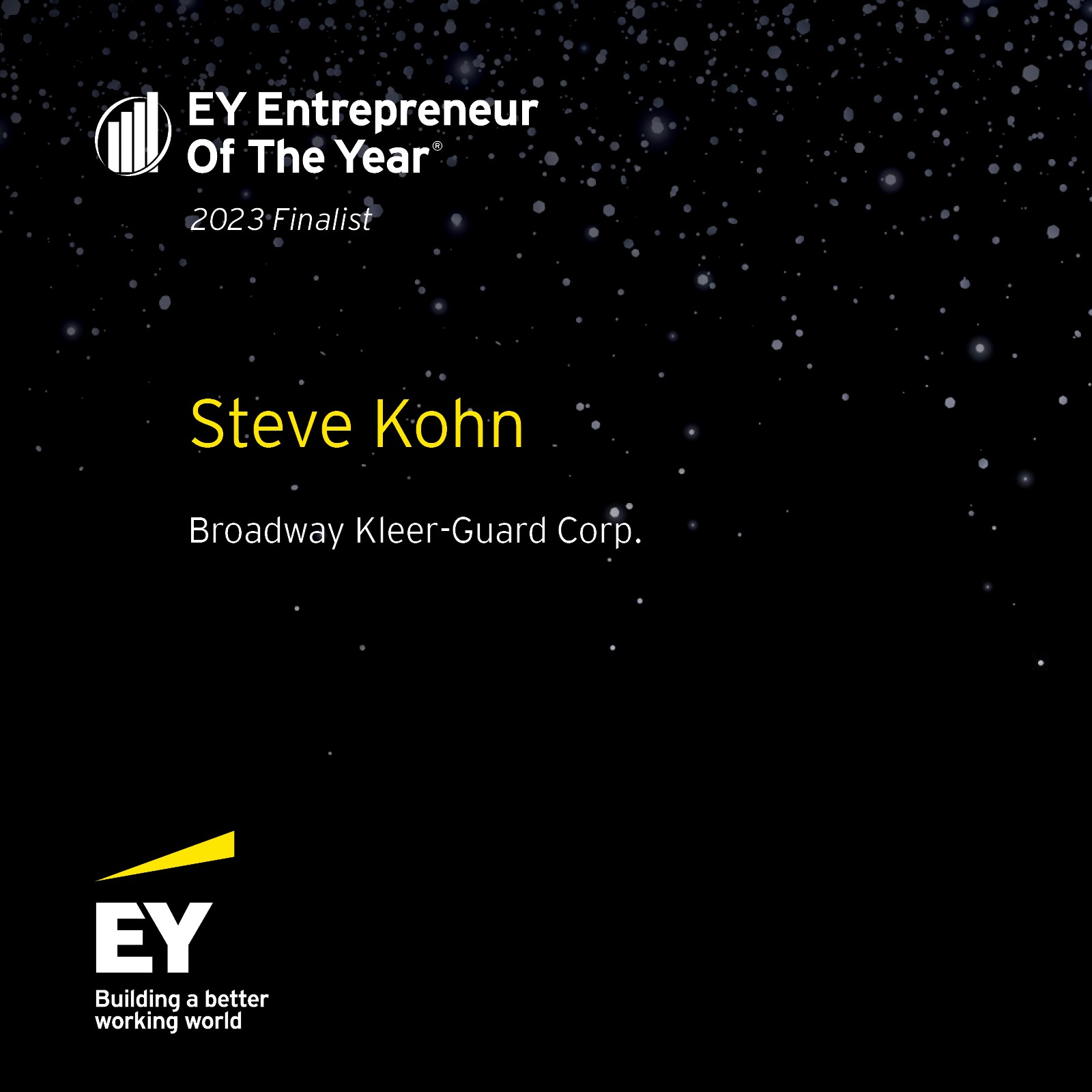 EY NJ Finalist 2023 Steve Kohn